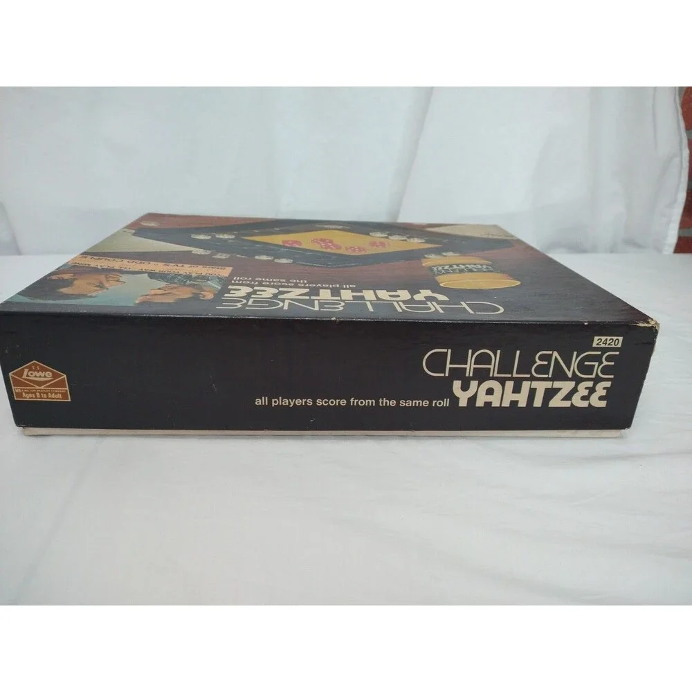 Vintage 1974 Challenge YAHTZEE Board Dice Family Game Odd Couple